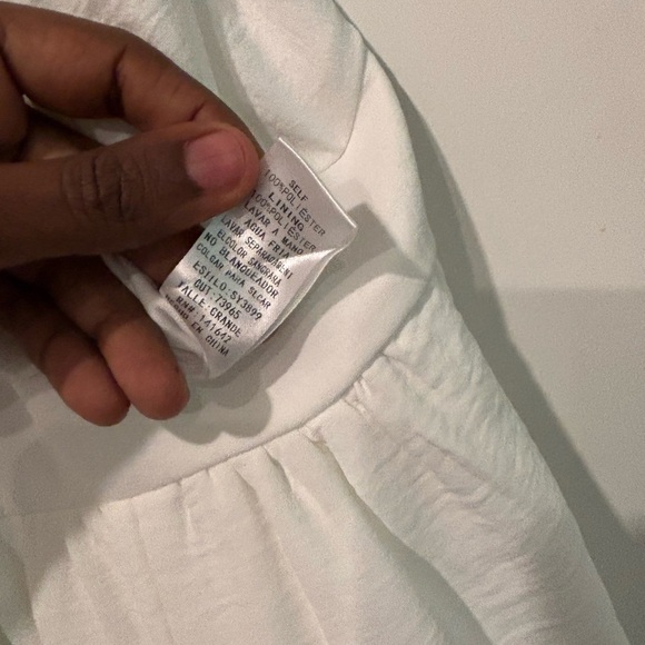 She + Sky white wide leg sleeveless jumpsuit V-neck LSY3899 - Picture 8 of 14